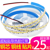 LED low voltage soft light belt 12v2835 patch self-adhesive super bright outdoor waterproof counter decorative lighting strip light belt