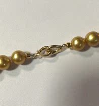 18K gold small claw buckle clamping pearl accessories single beat without Japans lower order not to be changed