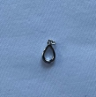 Smooth Surface Drop Shaped Tail Pendant Silver Cross Rhodium Pearl Buckle Head Accessories Japan Lower Order No Withdrawal No Change