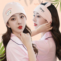 Two pieces of pure cotton lunar cap after the clothing of lovely woman spring summer and winter pregnant woman hat maternal headscarf