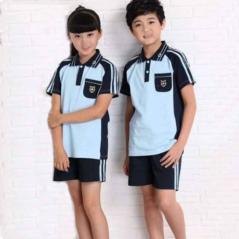 Nanning City Summer Short Sleeve Sports School Uniforms for Girls and Girls Unified Edition New Hope High School High School High School pure cotton suit