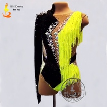 2020 B H Latin dance costume competition female adult suspenders sexy tassel professional dance performance clothing customization