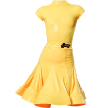 CONNY Connys professional Latin dance clothing for girls and childrens performance skirt standard regulations competition clothing short-sleeved