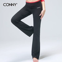 CONNY quần yoga tập thể dục quần phụ nữ quần khiêu vũ quần tập thể hình quần co giãn Slim micro-small đã mỏng quan ao tap yoga