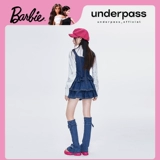 underpass Ретро джинсовая юбка, приталенный корсет, платье, эффект подтяжки