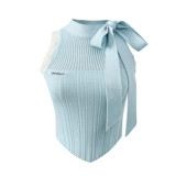 underpass Оригинальный дизайнерский трикотажный ремень с бантиком, атмосферный жилет без рукавов, облегающий крой