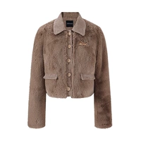 Кофе -цвет (куртка) кроличьи волосы