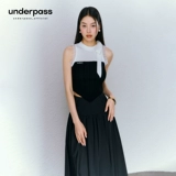 underpass Оригинальный дизайнерский трикотажный ремень с бантиком, атмосферный жилет без рукавов, облегающий крой