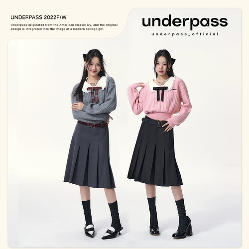 Оригинальная дизайнерская ретро кукла с бантиком, трикотажный свитер, кукольный воротник