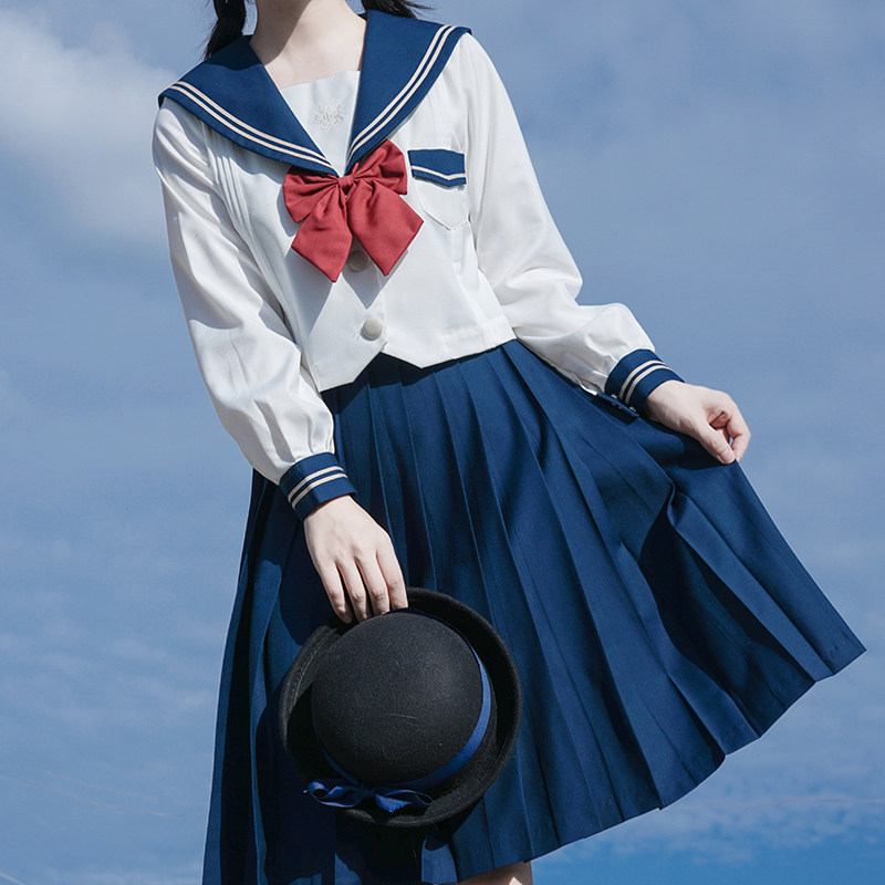 (Zeroen) Flowers See Sen Original Jk Uniform Dress Genuine Sailor Clothing Day Ensemble Middle Suit Spring Summer Girls Suit