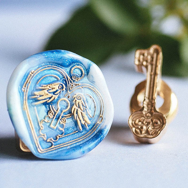 DELIFE Hearts Spoon Retro Solid Profiled Fire Lacquer Seal Christmas Couple Gifts Custom Private Gifts-Taobao