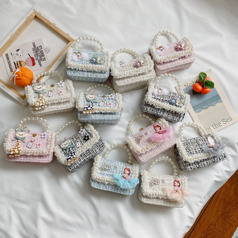 2022 new children's small bag hand-held messenger bag baby mini cute little girl fashion small bag tide