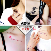 3d English semi-permanent small fresh tattoo sticker template waterproof male and female tattoos Long-lasting sexy tattoos