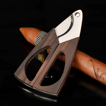 Cigar cutter cigar knife long wooden bird 345 solid wood Cigar scissors