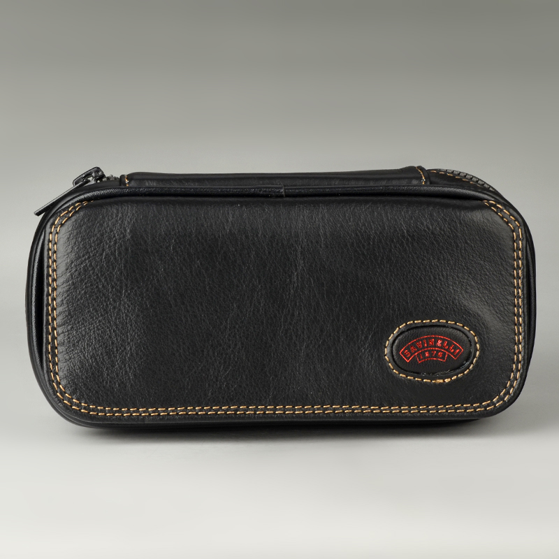 Savin Savinelli Pipe Tool Personality Leather 2 Bucket Pack Portable Pipe Pack T231