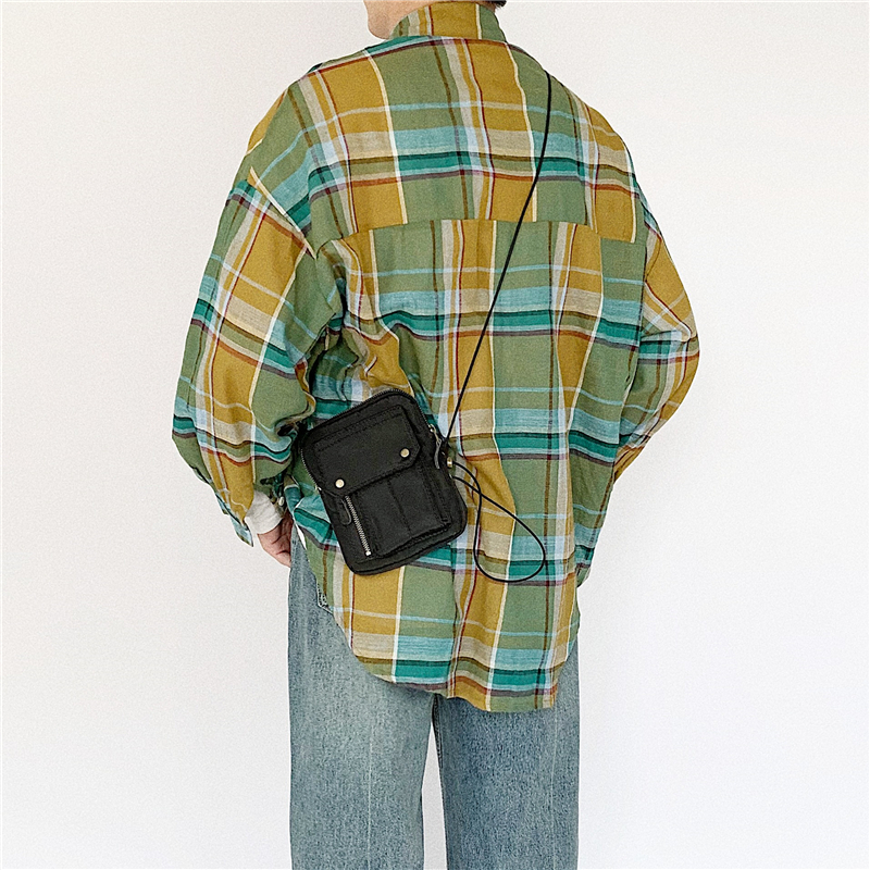 Baiqi homemade Korean ins all-match Messenger mobile phone bag male bunny mini bag female hanging neck cloth bag coin purse