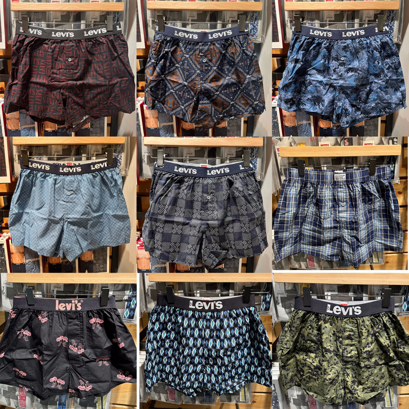Levis Hong Kong Trendy Brand Genuine Men's Boxer Briefs Pure Cotton Comfortable Underwear Arrow Pants 004Rr