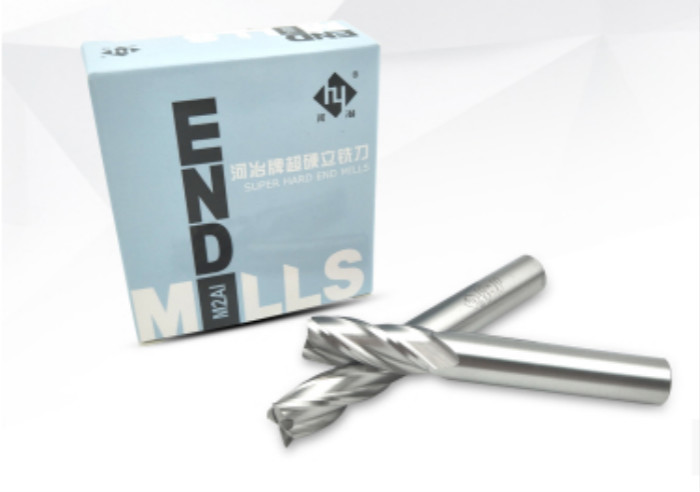 Heye Sumitomo 30 degree super hard non-coated white steel end mill M2A1 high-speed network CNC milling cutter national standard