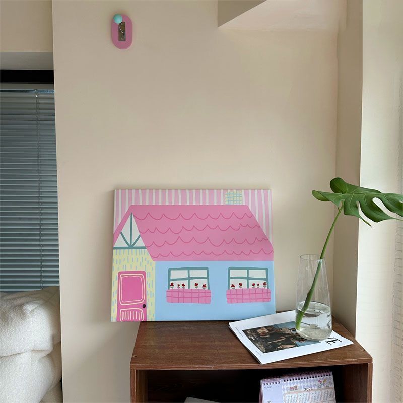Cream-Style Decorative Painting ins Bedside Cartoon Healing Hanging Painting for Living Room, Bedroom, Desktop, Cute Wall Painting Cream-Style Decorative Painting ins Bedside Cartoon Healing Hanging Painting for Living Room, Bedroom, Desktop, Cute Wall Painting