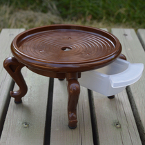 Flower pot tray chassis resin base water tray plastic flower stand ceramic flower pot cushion round thick