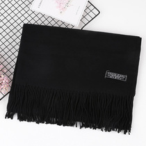 Clear cabin black scarves women Winter Korean version 100 hitch young man red black autumn and winter womens new imitation sheep
