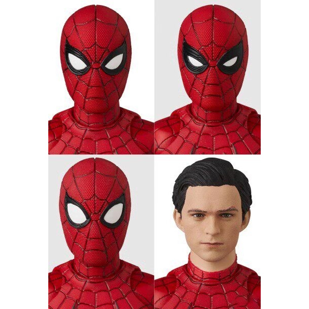 [in Stock] Mafex Spider-Man: No Way Home New Red and Blue Suit 1/12 Action Figure