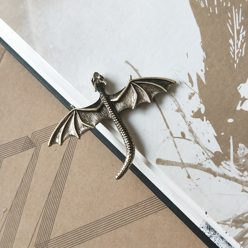 Harry Potter pterizard khủng long kẹp tóc đẹp trai kẹp tóc rồng đen bên clip có thể làm trâm cài pin tiara phụ kiện tóc cá tính - Phụ kiện tóc kẹp tóc dài