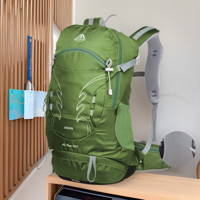 Ai Wang Outdoor Large Capacity 30L Multifunctional Men's and Women's Fashionable Water-Repellent Casual Travel Lightweight Hiking Bag