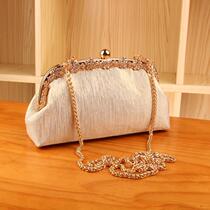 Patchwork handmade semi-finished diamond 22 curved beige gold meteor gishou gold DIY material bag