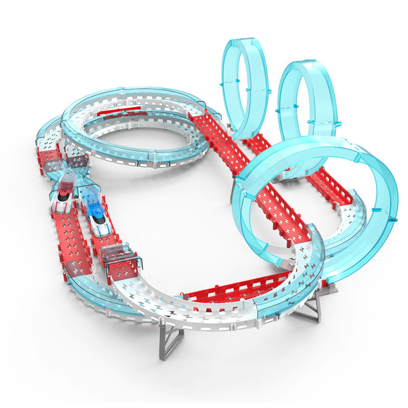 Electric Toy Air Loop Racing Track Racing Track Train Suit Boy Car Kids Double Rail Car Neutral
