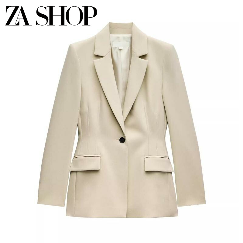 25 Women's Padded Shoulder Blazer with Flared Pants 2204696 2204590 2198696 2198590