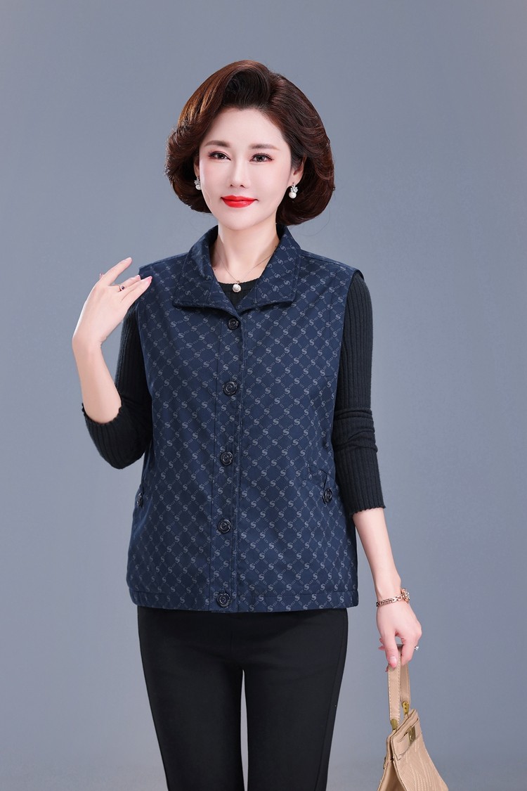 Весенняя хлопковая куртка, жилет, для среднего возраста 