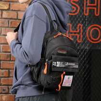 Boys backpack small multi-functional fashion trend outdoor waterproof chest bag Korean version of mens shoulder lightweight messenger bag