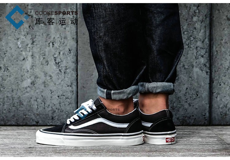99 Vans Vans cổ điển cao và thấp để giúp SK8 đen trắng Giày nam Giày nữ giày skate VN000D5IB8C - Dép / giày thường giày the thao năm 2021