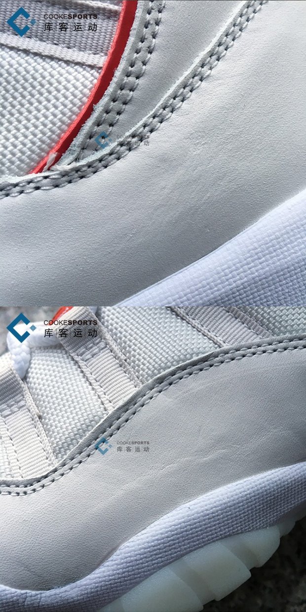 库 客 Air Jordan 11 AJ11 thỏ starling bạch kim vàng trắng đỏ giày bóng rổ cao 378037-016 - Giày bóng rổ giày thể thao bitis
