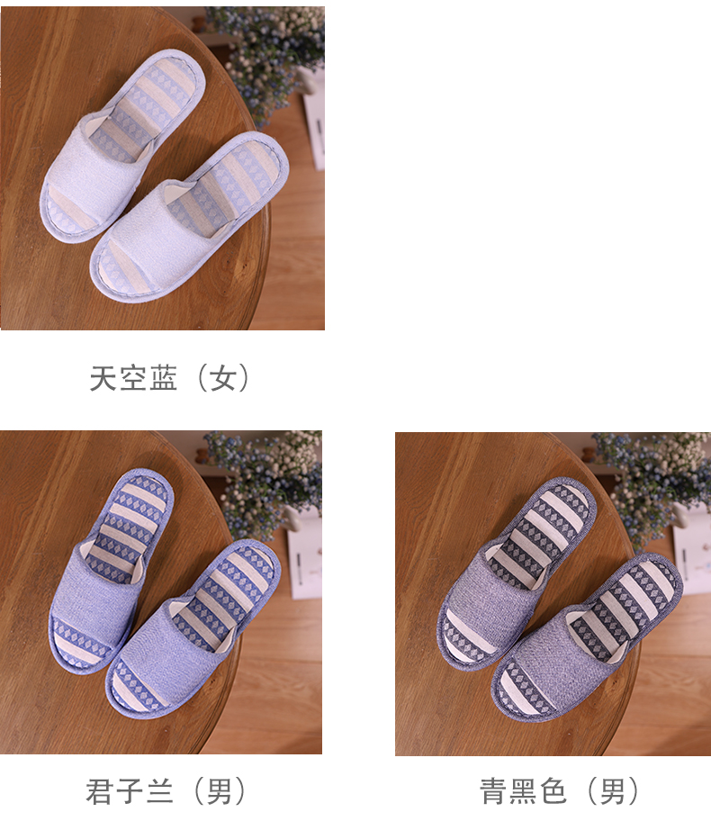 Mua một tặng một miễn phí linen dép nữ mùa hè nhà trong nhà nhà non-slip nhà mềm dưới vài người đàn ông của dép và dép đi trong nhà