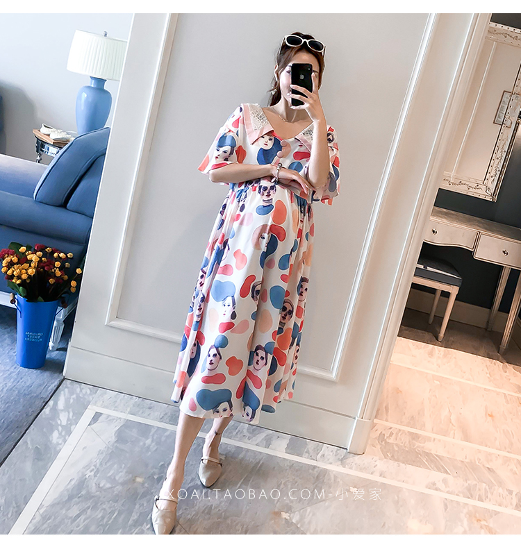 Đầm bà bầu mùa hè mẫu thời trang 2019 - Áo thai sản đầm bầu tay ngắn