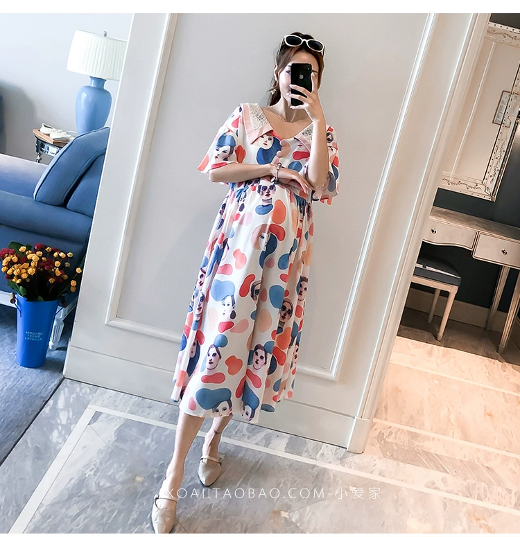 Đầm bà bầu mùa hè mẫu thời trang 2019 - Áo thai sản