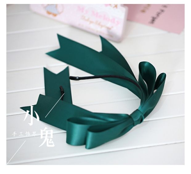 Cô gái Nhật Bản handmade quá khổ headband DIY nơ tóc phụ kiện mũ Lori Lolita Mengniang COS headband - Phụ kiện tóc dây buộc tóc lò xo
