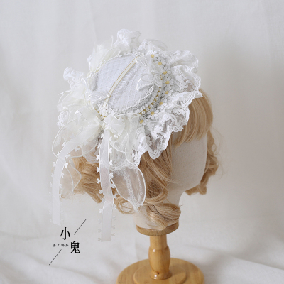 taobao agent Genuine design antique white hair accessory, Lolita style