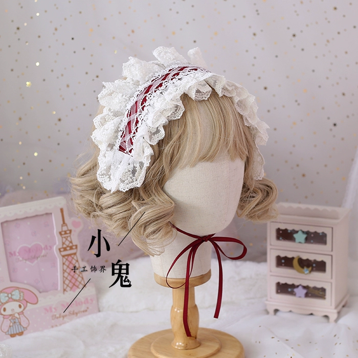 Cosplay&ware Handmade Plush Lop Ear Detachable Hair Band Soft Girl Kawaii Bunny Lolita Lace Bowknot Headwear Kc Accessories -Zentai shop online O1CN01tDWOd01ggMYzAzya5 !!475114171.jpg
