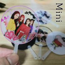 Transparent star support collection cartoon anime cute mini fan independent packaging to customize a small amount