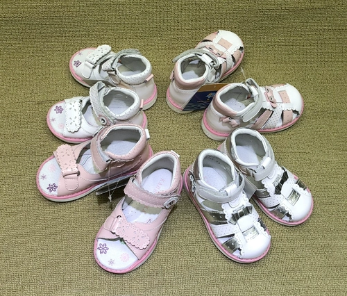 Оригинальная иностранная торговля оригинал однолетовое лето -все -аут кожаная коррекция девчонка для обуви здоровья обувь