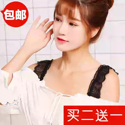 Xia one-word collar underwear lace shoulder strap female non-slip non-trace transparent invisible summer sexy exposed underwear shoulder strap