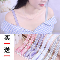 Summer New Striped Invisible Shoulder Strap Accessories Transparent Lingerie Strap Collar