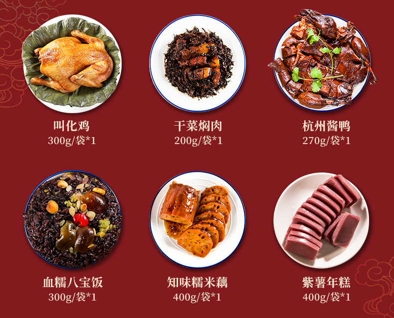 中华老字号 知味观 年货大礼包 1870g 图2