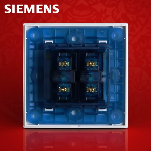 Siemens Switch Panel панель 86 серия Lingzhi серии Yaibai Двойной флуоресценцию двух -дигита два -открытый однопроизводительный выключатель