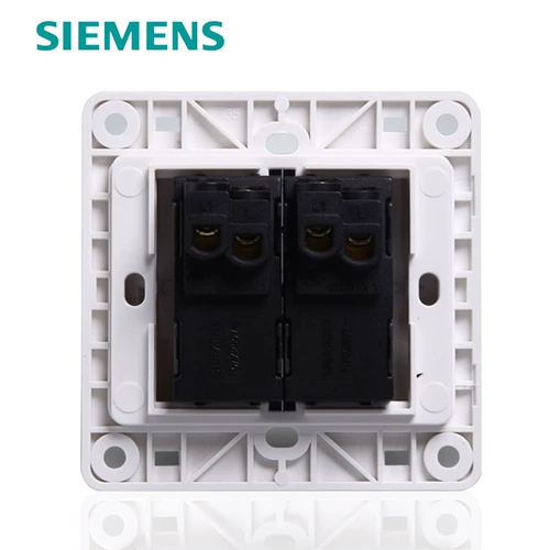 Siemens Switch Socket Socket Siemens Переключатель панели Vision Series Elegant White Du -Open Fluorescence Fluorescence