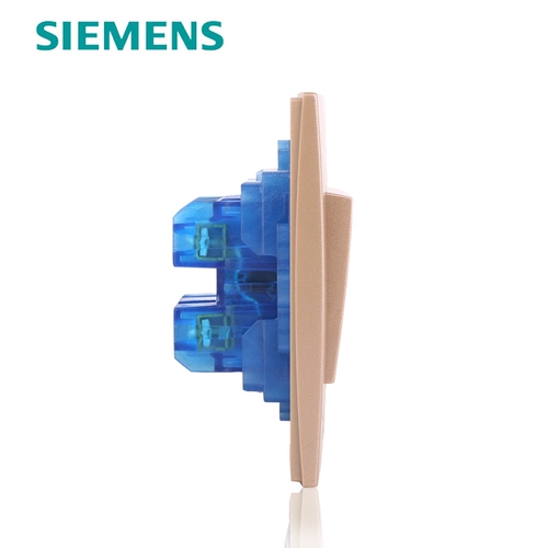 Siemens Switching Lingzhi Series Champagne Gold Three -Link One Control Switch Три -открытый флуоресцентный коммутатор