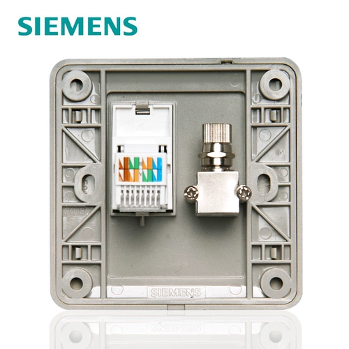 Siemens TV Computer Speat Switch сетевая кабельная телевизионная панель сетевой панель закрытого телевизора 2 розетки 2